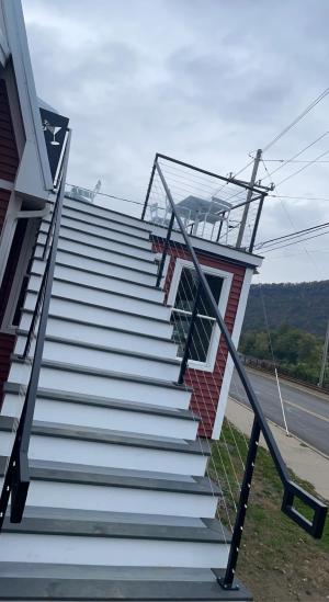 custom wire stair railing