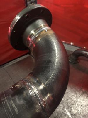 90 degree pipe weld